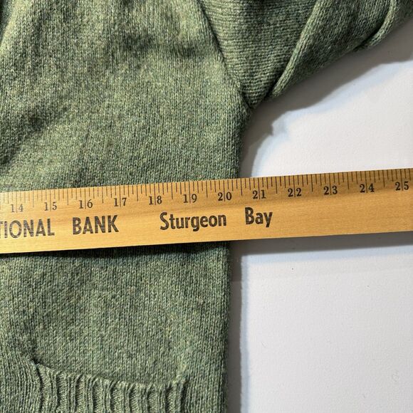 VTG Puritan Sportswear Aquamatic Wash and Dry Wool Grandpa Sweater Green Large - Picture 7 of 9